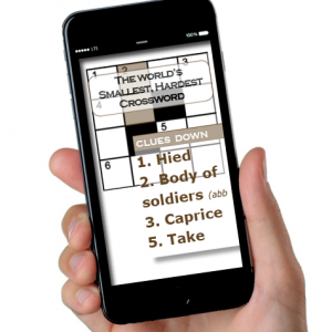 The World’s Smallest, Hardest Crossword | 4×4