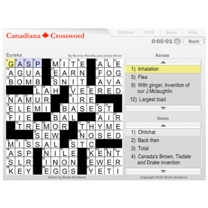 Canadiana Crossword