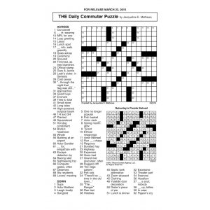 Sample of THE Daily Commuter Puzzle