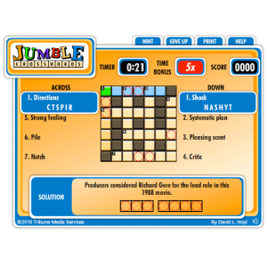 Jumble Crosswords