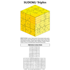 United Sudoku Triples Sunday