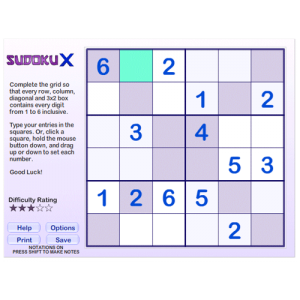 Sudoku X Mini