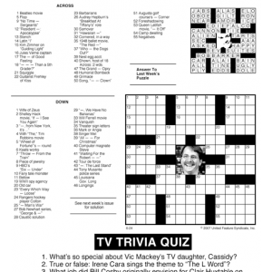 TV Crossword