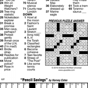 Universal Crossword – Weekly